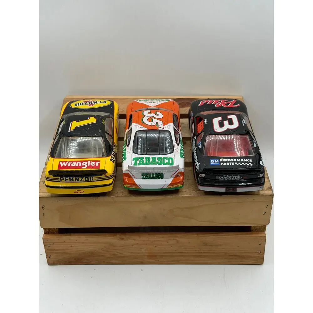 Vintage 1/24 Scale NASCAR Die-Cast Lot:#1 Pennzoil, #35 Tabasco,#3 GM Goodwrench